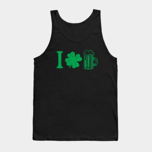 I Clover Beer Tank Top